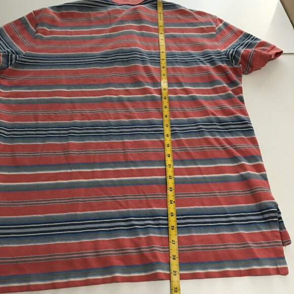 Polo Ralph Lauren Mens Large Short Sleeve Polo Shirt Striped - Picture 8 of 8